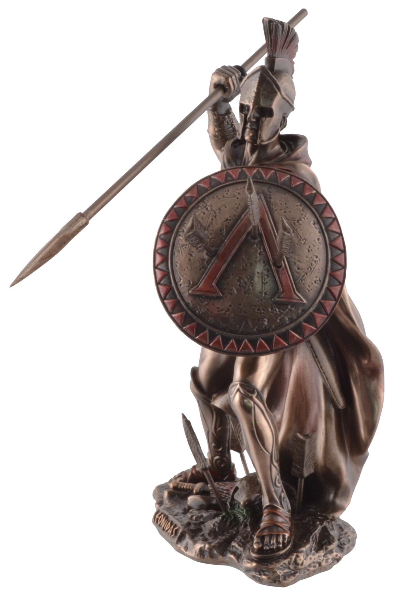 VOGLER Joh. Vogler GmbH Leonidas, König von Sparta, mit Speer und Schild, bronziert