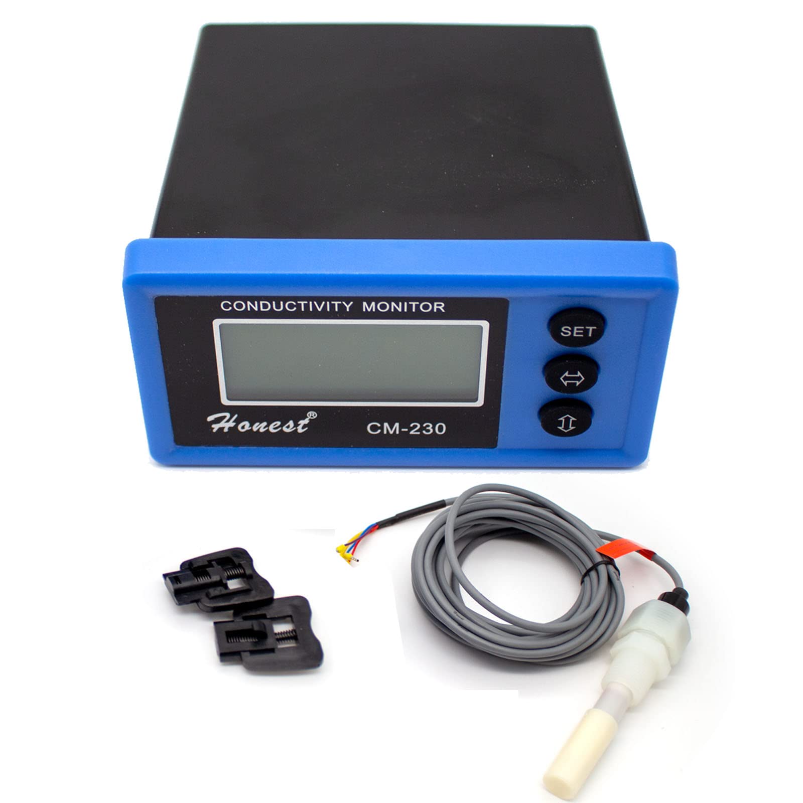 Toplionace 220V Medidor de Conductividad TDS en Línea, Instrumento Medidor EC Electrodo de Conductividad Reemplazo del Monitor de Agua Pura CM-230