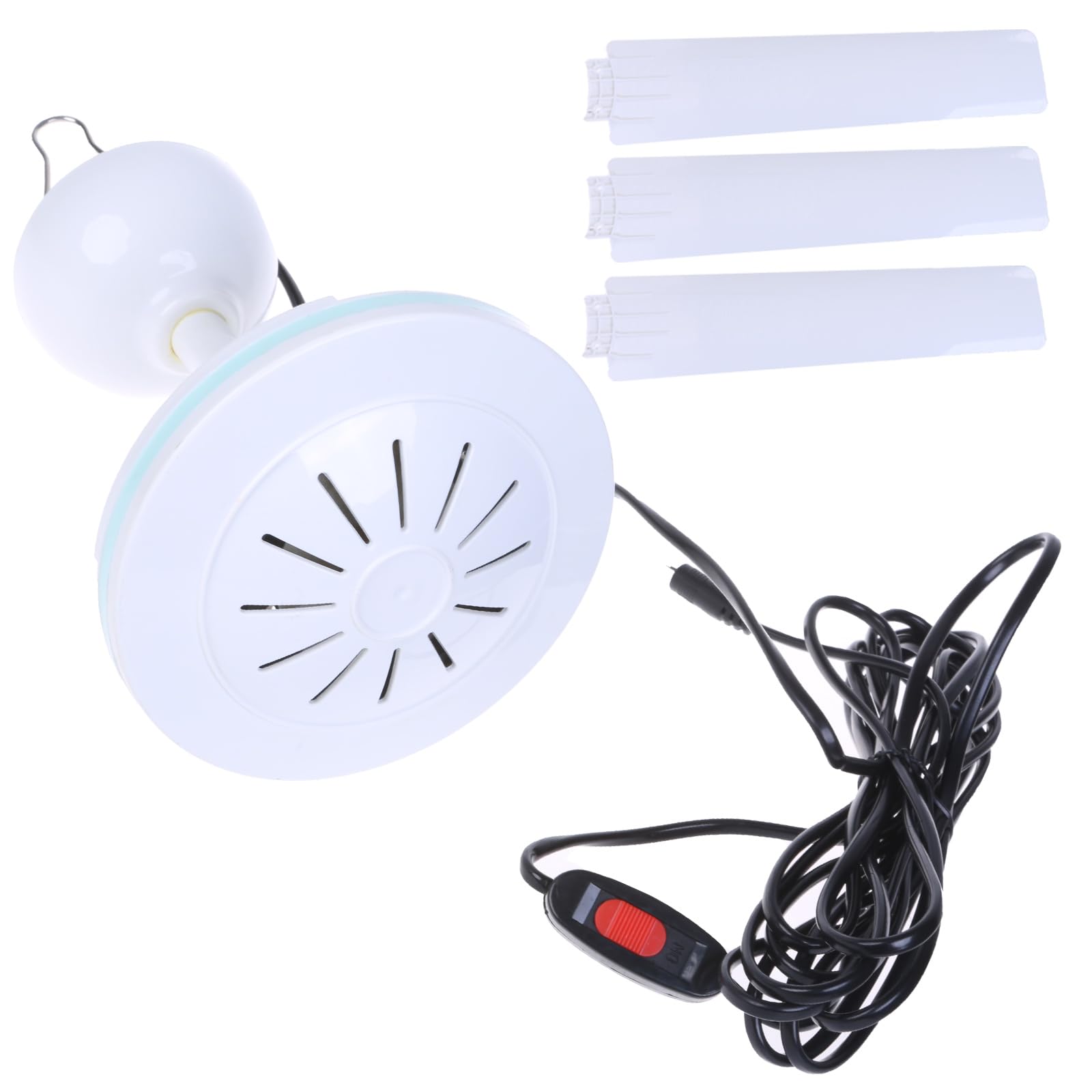12V 20W 5521 Ceiling Fan 3 Leaf Hanging Camping Tent Fan Energy Saving Efficient Cooling Fan 5.5x2.1mm 12V Fan