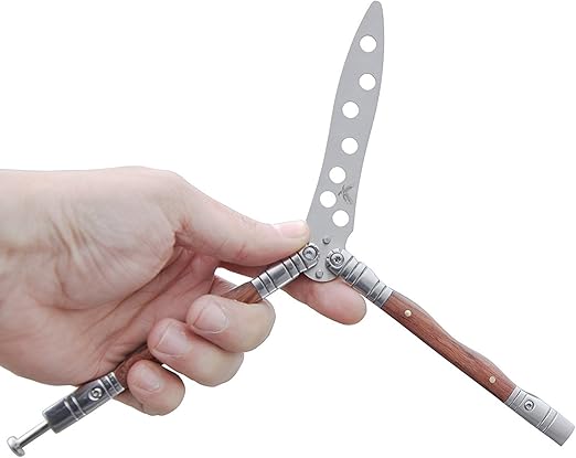 Practice Tool Practice Butterfly Knife Trainer Knife Tool Dull Knife Wood Amazon De Sports Outdoors
