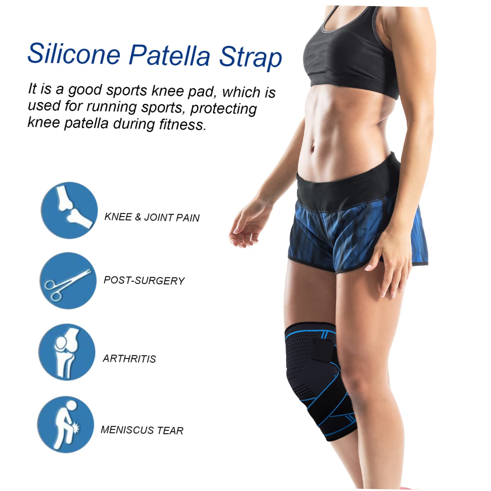 Mobestech Knee Braces for Work Sports Kneepad Hinged Knee Brace for Running Basketball Climbing Comfortable Pressure