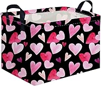 Vista 60 de FXOLCSHE - Canasta rectangular rosa de alpaca, canasta de lavandería impermeable plegable para guardería, canasta de juguetes para habitación