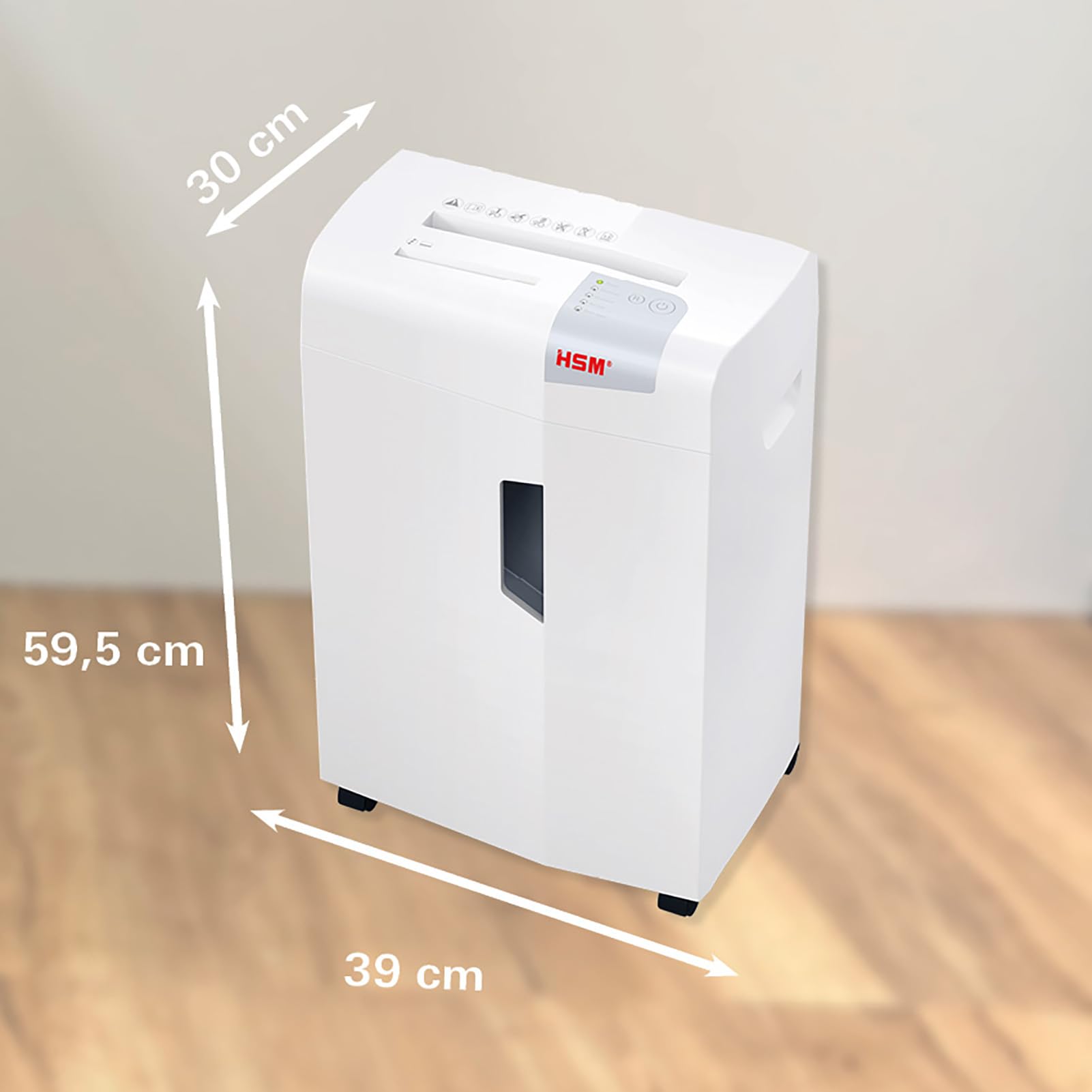 HSM shredstar X13 1057121 Distruggidocumenti da 4x37 mm, Bianco argento, taglio a frammenti | Capacità di raccolta 23 l, particelle, 13 fogli
