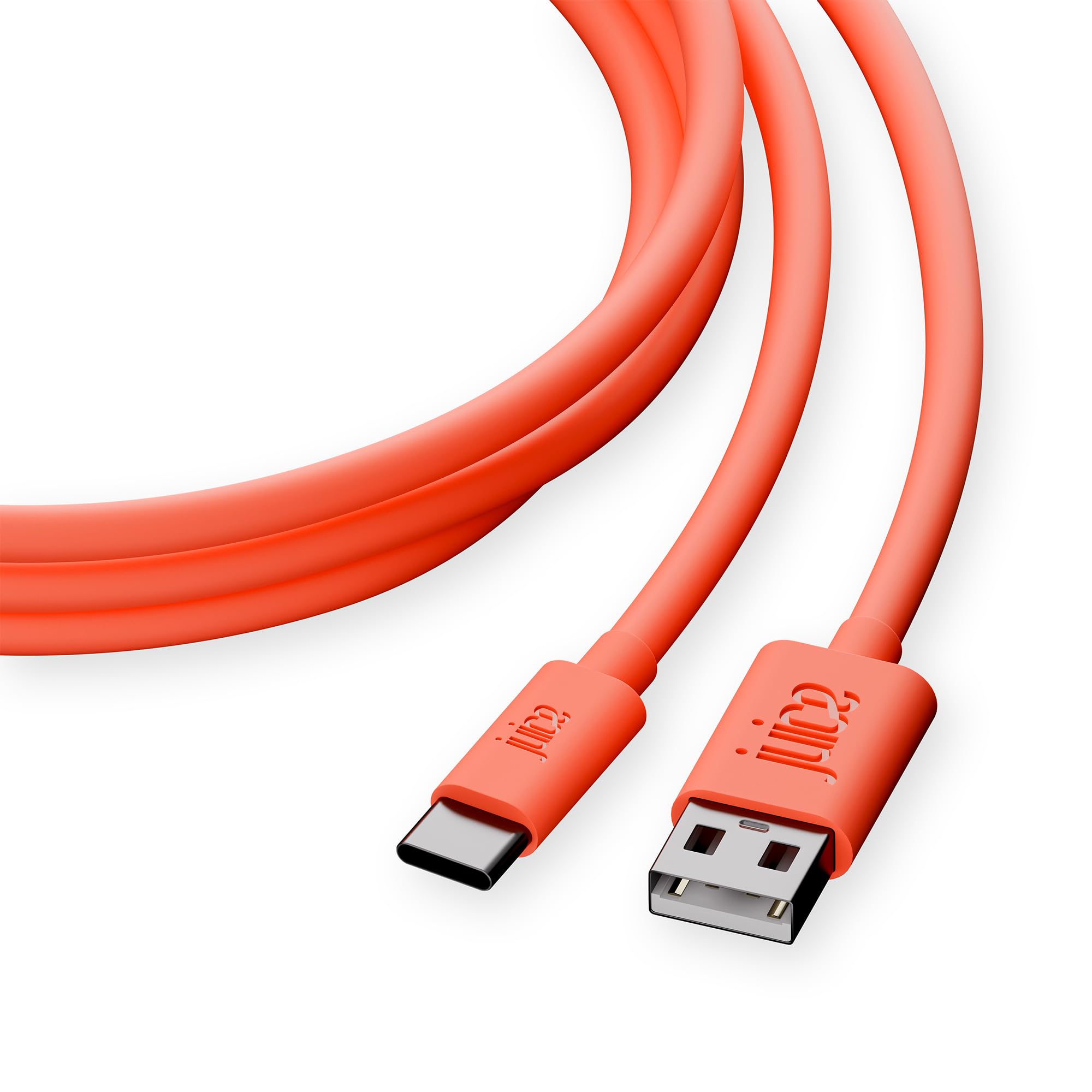 Juice USB Type C 3m Charger and Sync Cable for Samsung Galaxy S20, S10, S9, S8, S20 Plus, Huawei P30, P20, Sony, Apple Ipad 2020, Pro 2020, Air 2020 - Coral