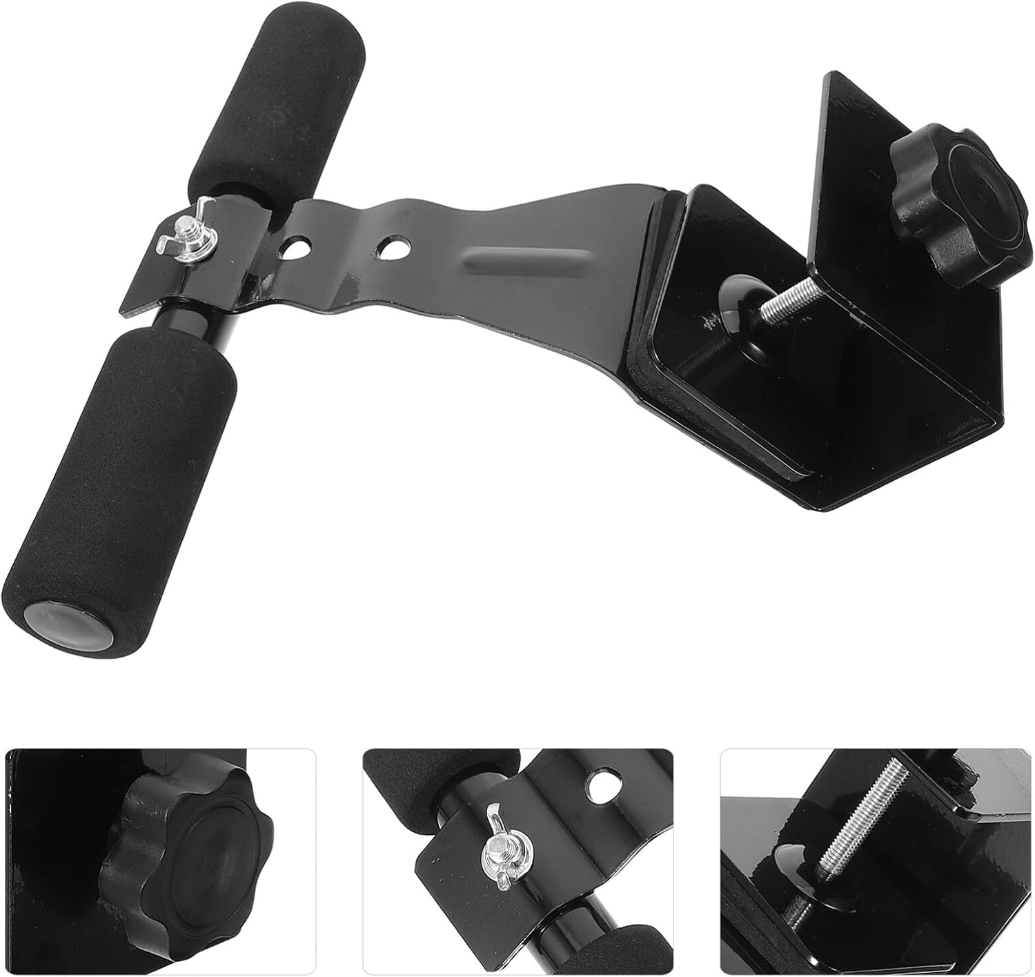 SUPVOX Sit-up Bar Assist Device for Home Fitness Resistance Ab Training Equipment for Levels for Sit-ups and Core Workouts Portable Abdominal Strengthener White