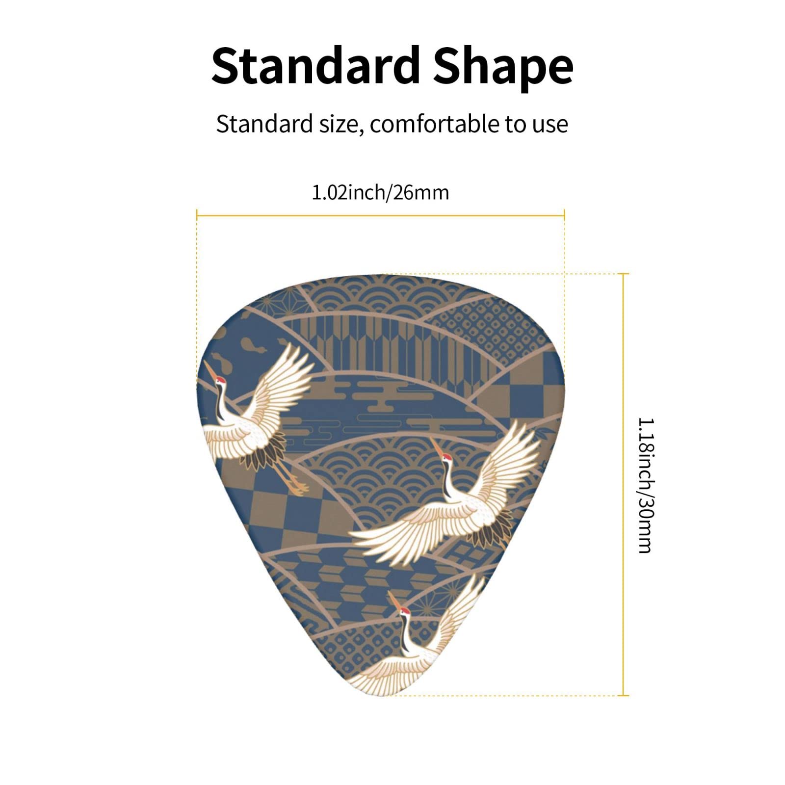 Amazon | 鶴 和風 和柄 デザインギターピック guitar pick ティア