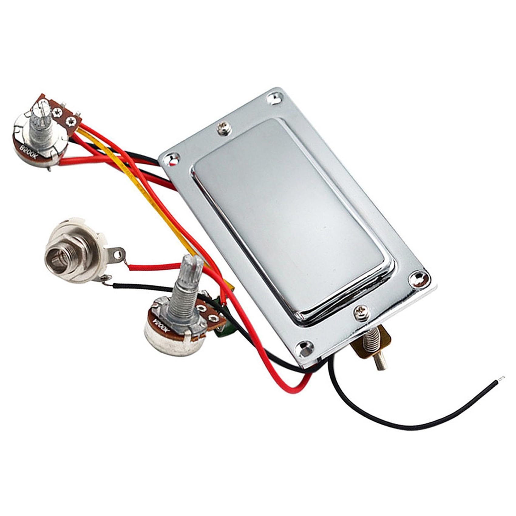 4 x okablowana gitara elektryczna, podwójna cewka, humbucker, zestaw kabli pickup, z potencjometrem 500 K