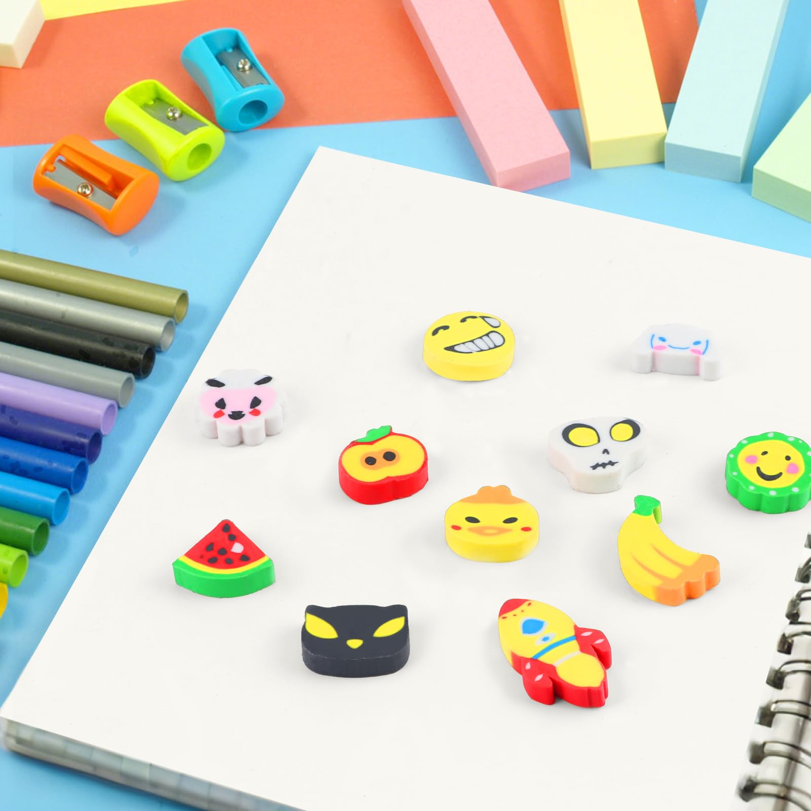 Mignonni Gomme per Animali 60 Pezzi - Gomme da Cancellare per Bambini, Bomboniere, Regali Studenti