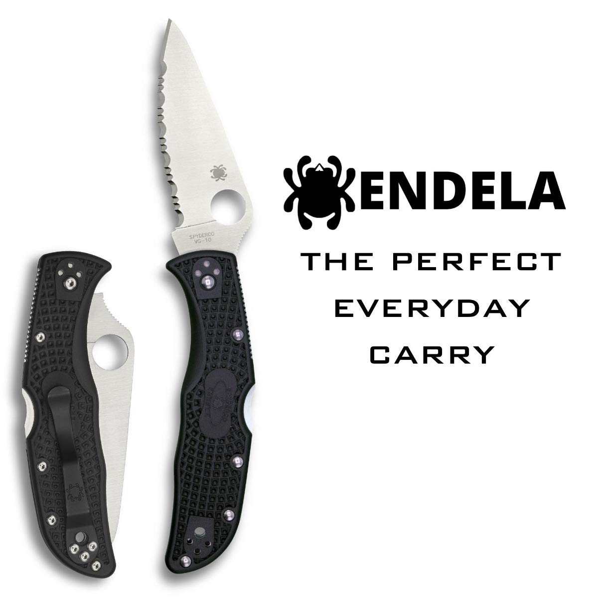 Amazon | スパイダルコ(Spyderco) フォールディングナイフ ブラック 