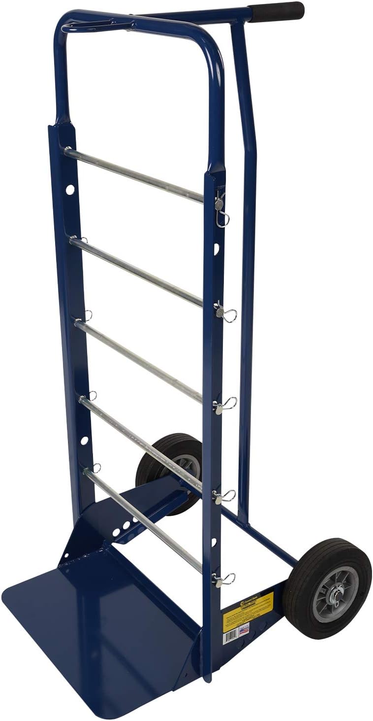 510 Reel Truck - 24" Wide Heavy Duty Cable Hand Cart with Large Wheels & Five 5/8" Spindles