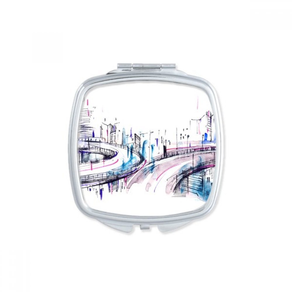 Miroir compact illustration aquarelle idée cadeau mignon