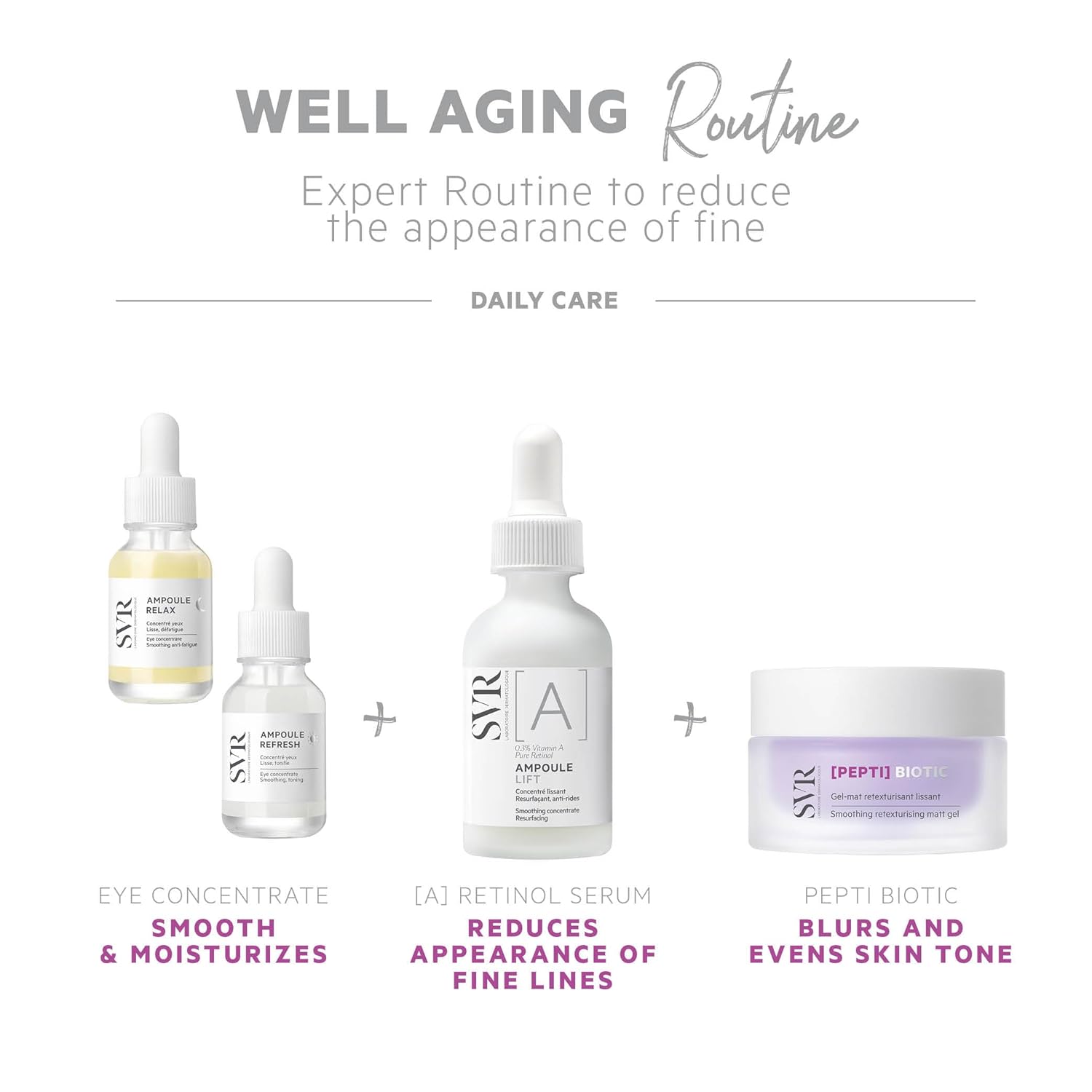 SVR PEPTI Biotic. Smoothing Retexturing Gel with 2% Peptides, Targets Pores for a Mattified, Refreshed Skin; Light, Non-Comedogenic, Suitable for Sensitive Skin. 1.7 fl oz