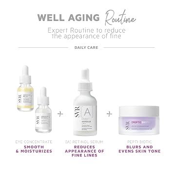 SVR PEPTI Biotic. Face & Neck Moisturizer With Vitamin C, Hyaluronic Acid & Peptides. Stimulates Collagen Production, Reduces the Appearance Of Fine Lines And Wrinkles, 1.7 fl.oz