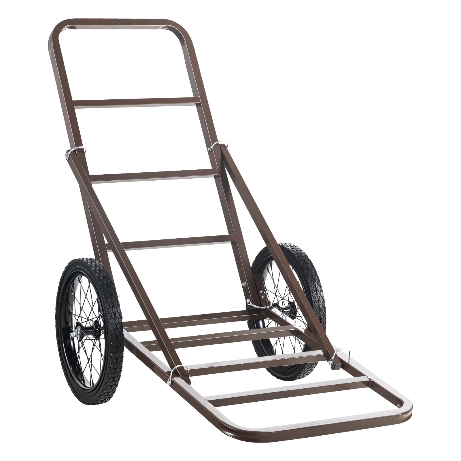 VEVOR Carro de Caza Plegable con Carga 136 kg, con Ruedas Goma Grandes y Mango Ergonómico, Accesorios Resistentes, Plataforma Rodante para Equipo Utilitario, Pesca y Senderismo, 1120 x 650 x 1050 mm