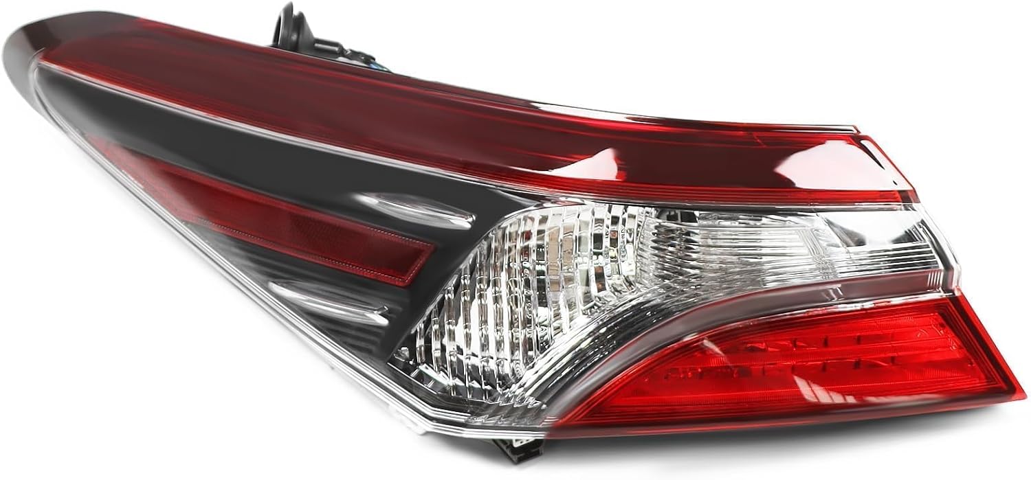 Outer Tail Light Halogen Driver Side Compatible with 2021 2022 Camry LE SE Left Rear Brake Lamp Taillight 8156006A20 TO2804159 (Left)