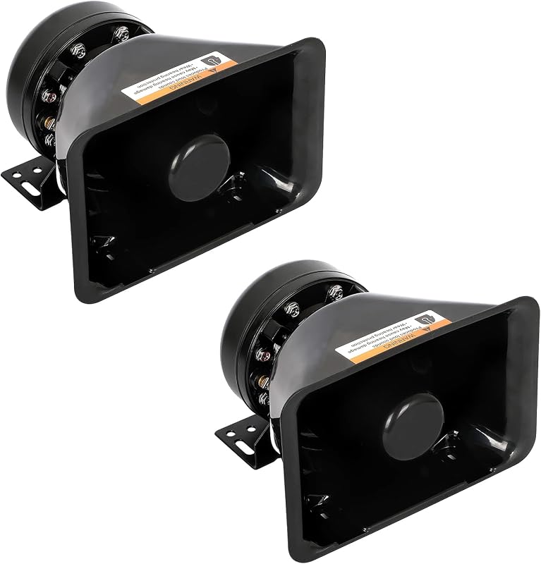 High Performance Siren Speaker | Compatible with Any 100-200 Watt Siren 100W 200W(2 pcs)