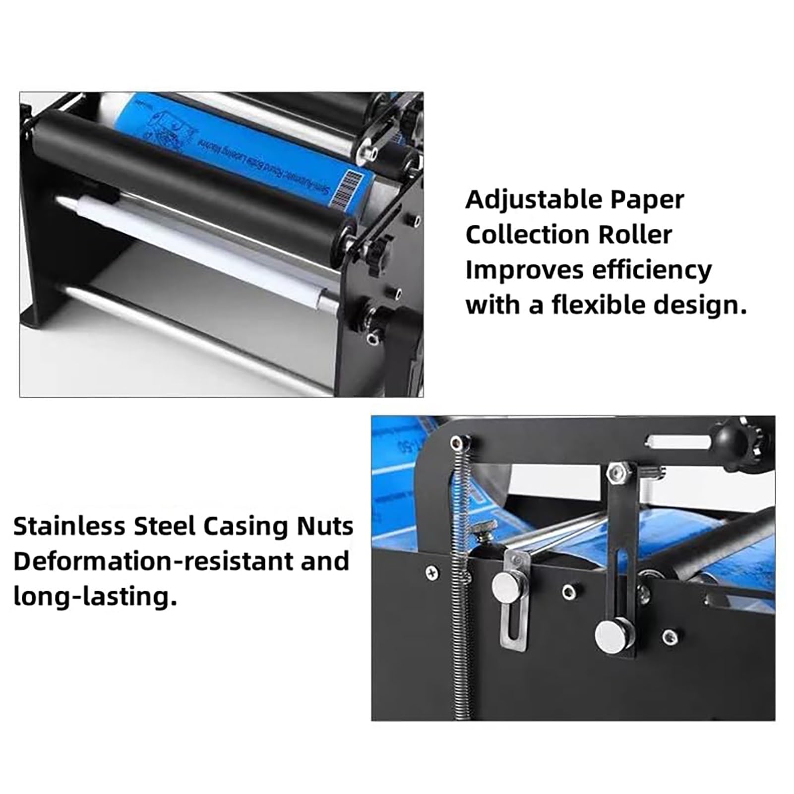 Etichettatrice manuale per bottiglie con vassoio carta regolabile, applicatore di adesivi tenuto in mano per imballaggi efficienti