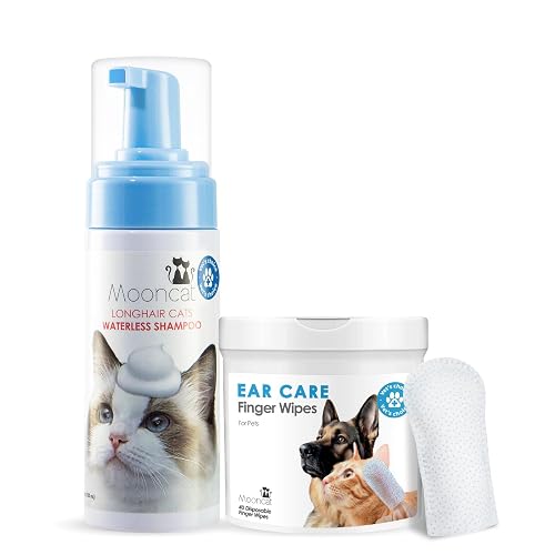 Mooncat Grooming Kit for Long Hair Cats – Waterless Detangling