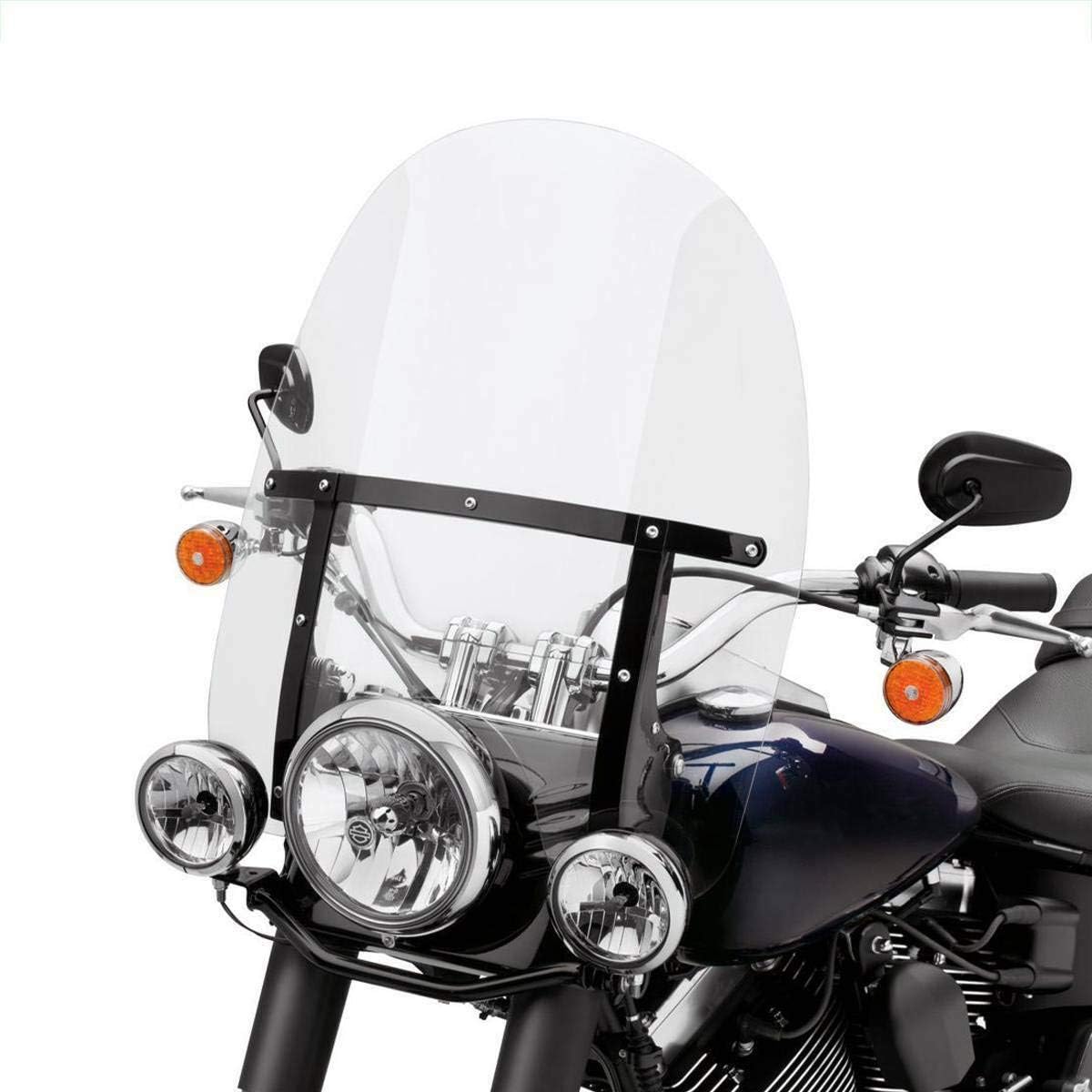 TCMT Detachable Windscreen Windshield Black Mounting Bracket Fit For Harley Softail Slim Deluxe Fat Boy Heritage Softail Classic FLS FLSS FLST FLSTC FLSTF FLSTFB FLSTFBS 2000-2017