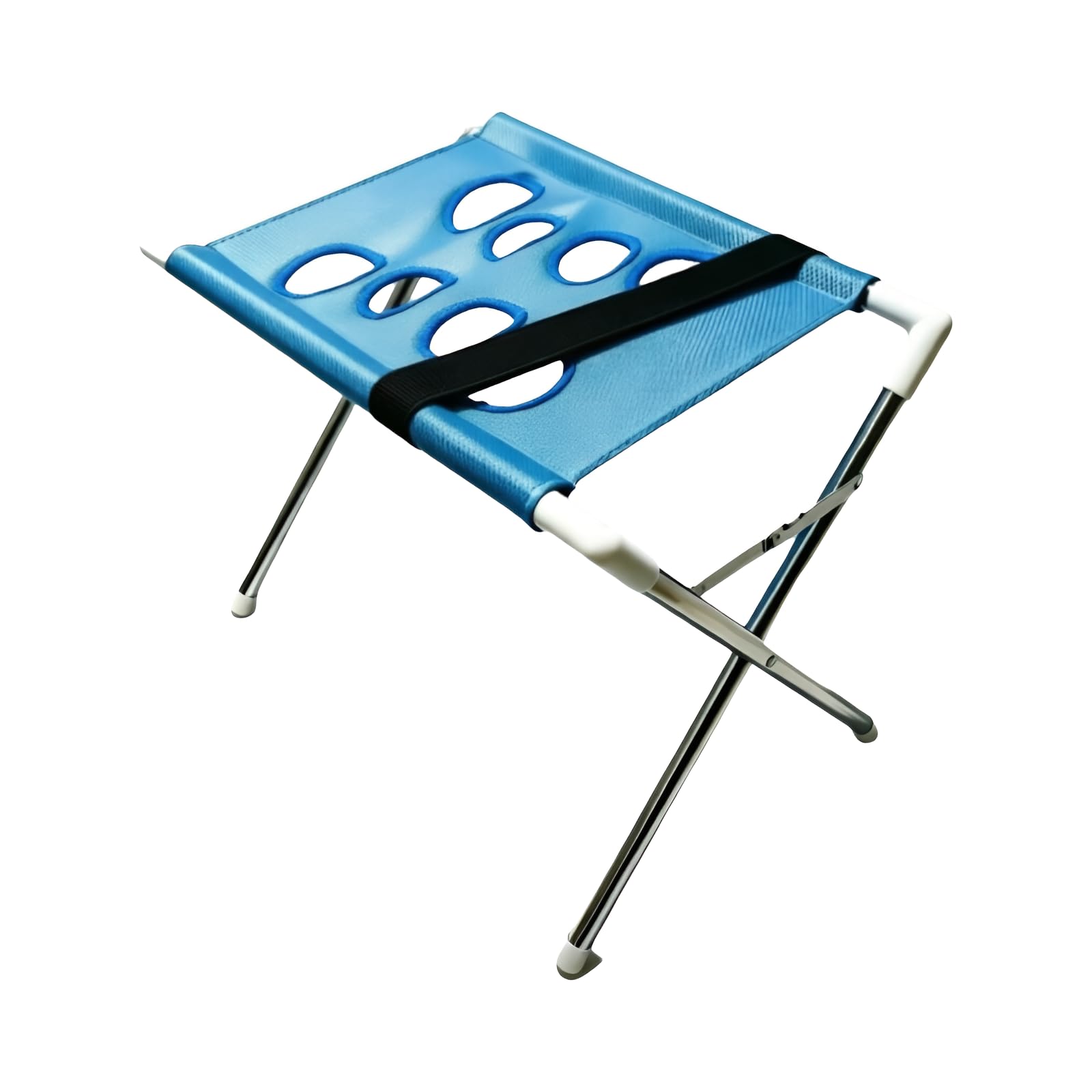 Foldable Pet Grooming Hammock for Cats, Quick Dry Mesh, Blue