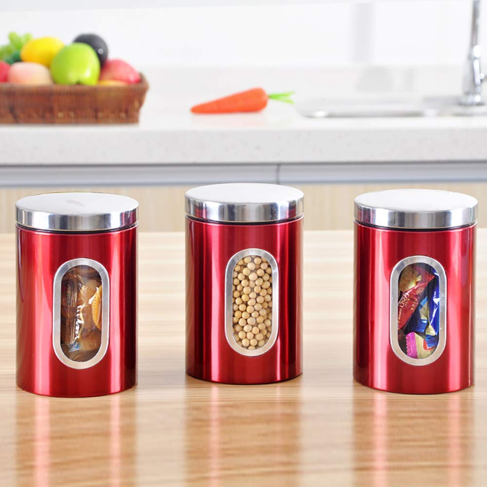 Set van drie vintage Van Nelle voorraadbussen voor koffie, suiker en thee, made in Holland | • BLIKKEN en TROMMELS | KENKO | RETRO & DESIGN