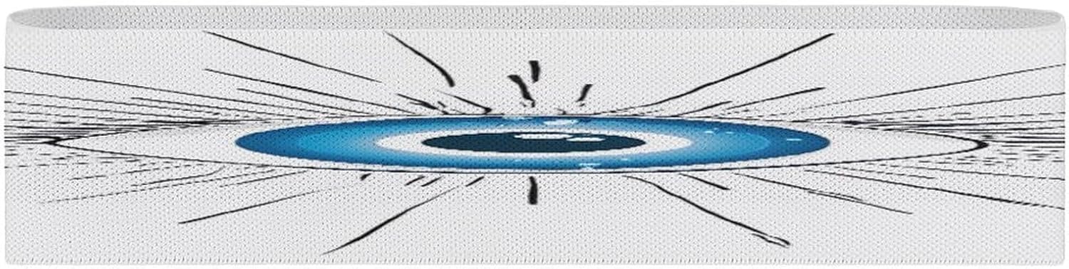 Non-Slip High Resistance Yoga Bands for Stretching, Extra Wide Exercise Bands for Women/Men, Evil Eye Yoga Straps, Physical Therapy Stretch Straps for Home Gym, Pilates & Rehab