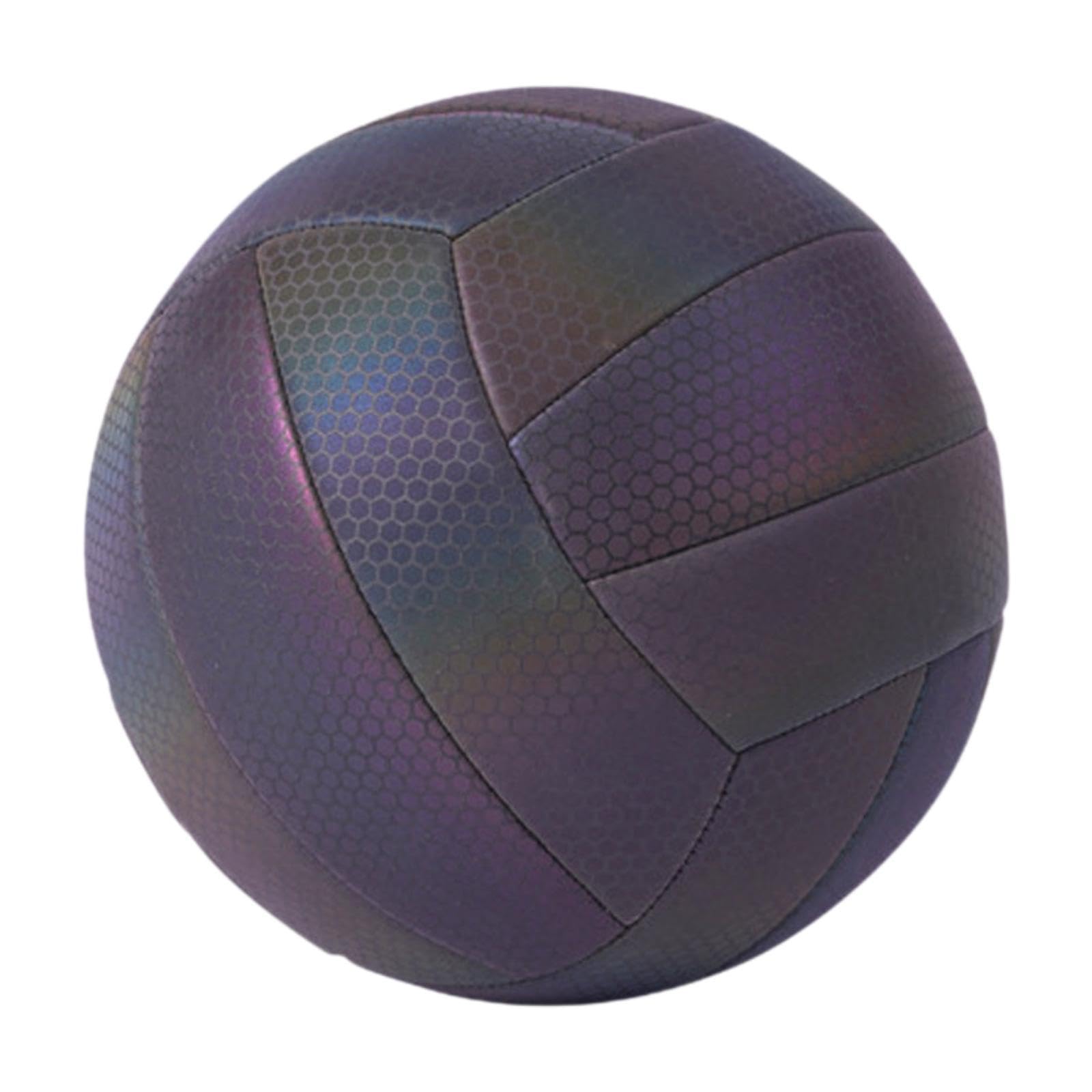 Voleibol Reflectante Oficial Pelota de Vóley PU para Adultos Niños Balón Elastico Y Resistente para Deportes de Equipo en Juegos Playa Práctica