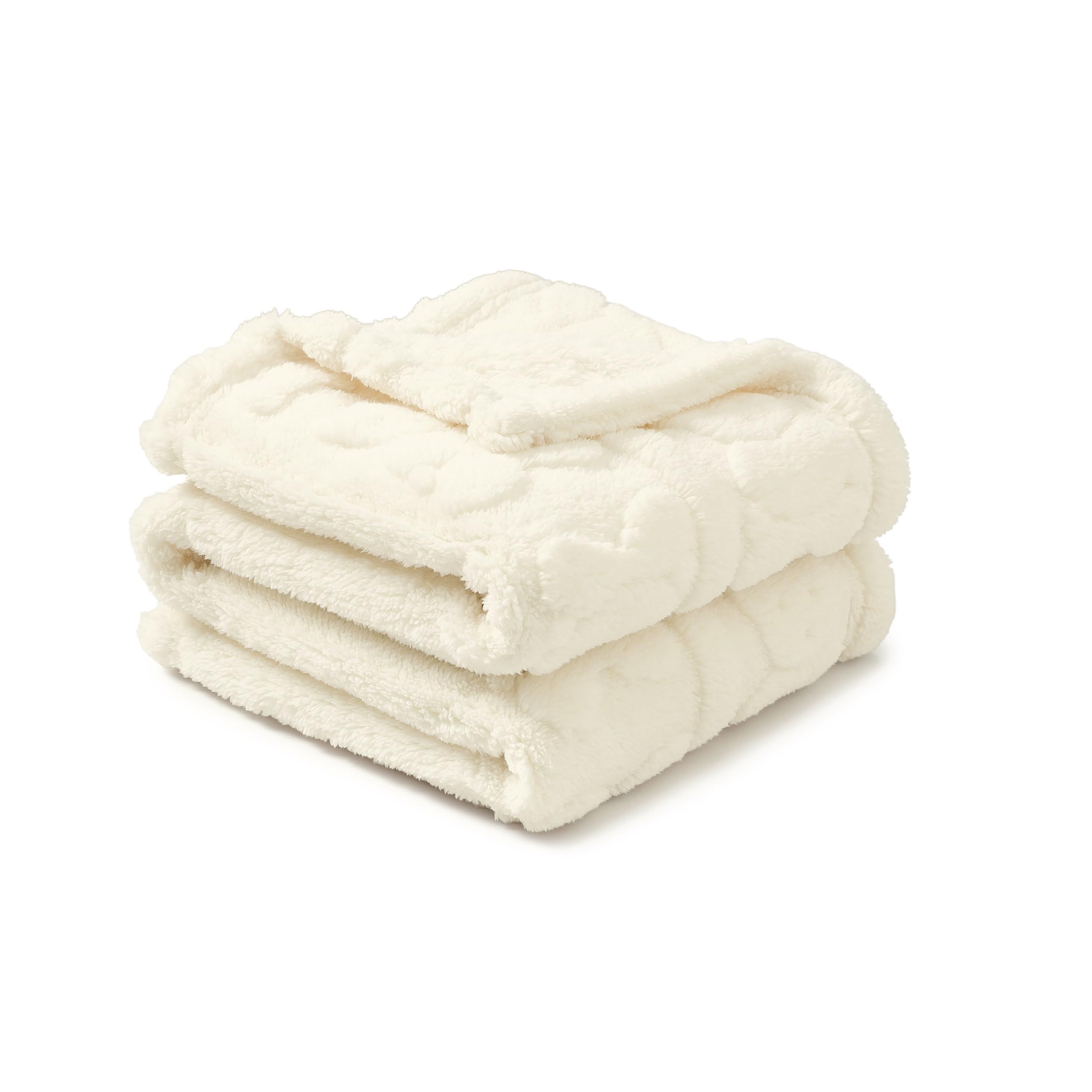 CREVENT Cozy Soft Warm Sherpa Baby Blanket for Girls Boys Newborn Essentials for Infant Baby Shower Receiving Gift - Image 4