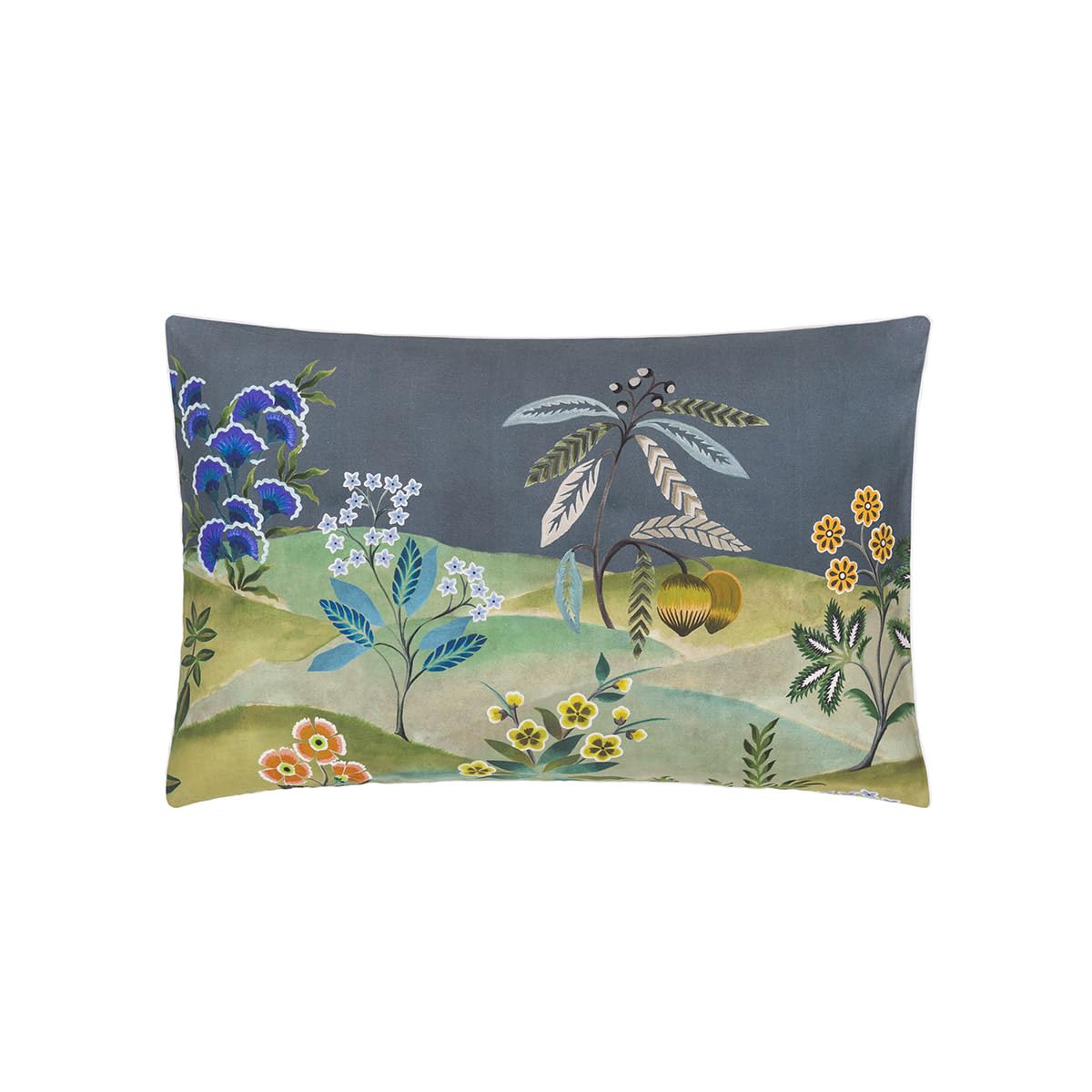 Designers Guild Taie d'oreiller, Brocart Indigo, 50 x 75 cm