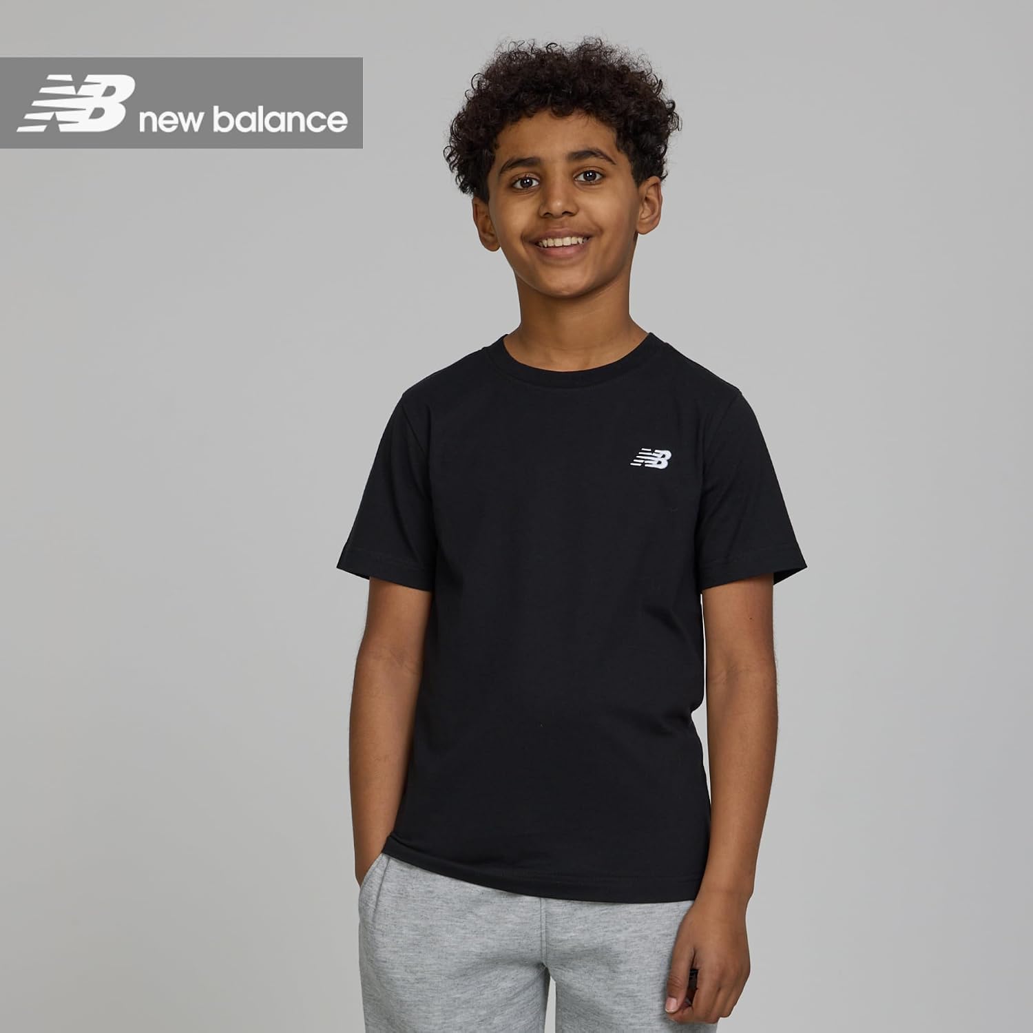 New Balance Boys Graphic Tees 3-Pack, Short Sleeve Cotton Tshits, Size 8-20