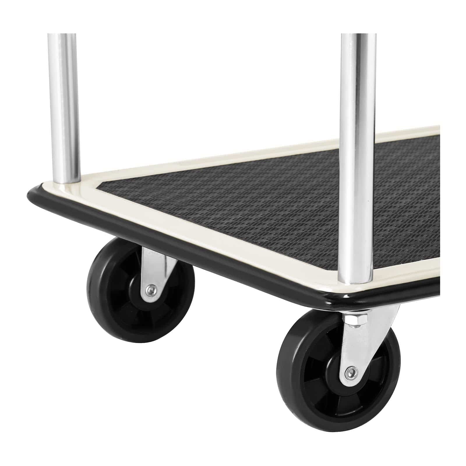 MSW platforma wózek platformowy wózek platforma wózek wózek wózek 3 poziomy 150 kg 72 x 43 cm MSW-PW-150 (stal, tworzywo sztuczne, mata antypoślizgowa, wysokość 95 cm)