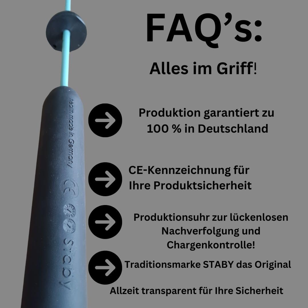 Original STABY Professional - der Variable Schwingstab inkl. Trainingsposter und DVD