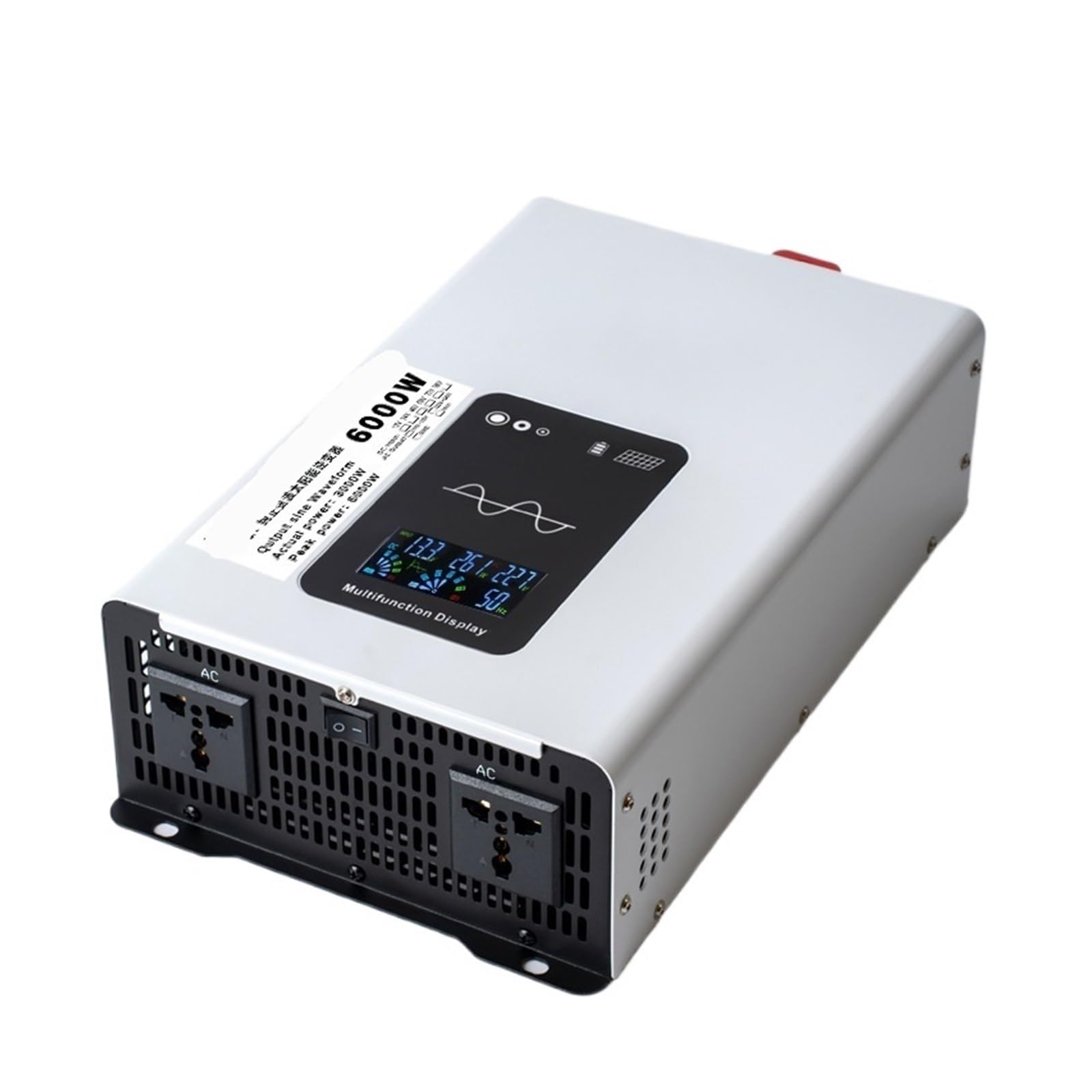 Falownik sinusoidalny o dużej mocy do domowych i samochodowych systemów fotowoltaicznych, 12 V-96 V do 110 V-220 V (12 V 6000 W)