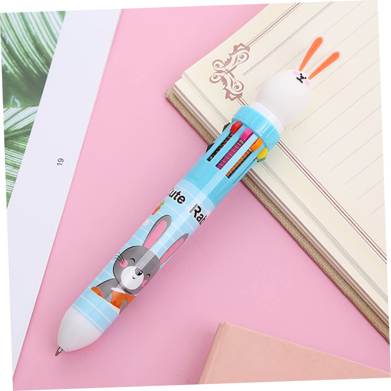 Sewroro 4 Ensembles Stylos À Bille Pour Garçon Fille Lot De Stylos Multicolores Roses Blancs Fournitures Scolaires Et Amusantes Pour Dessin Et 6 Pièces * 4