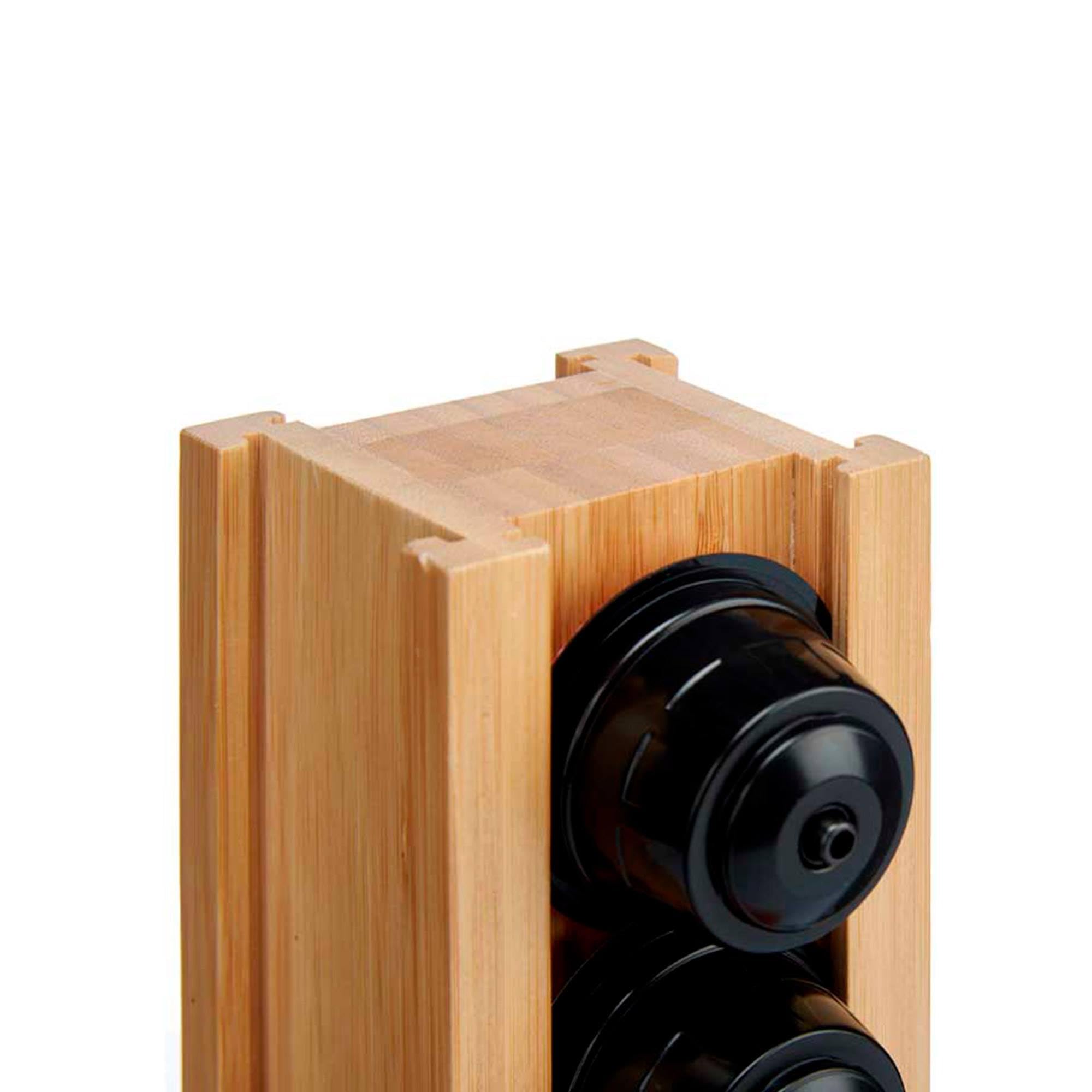 Portacapsulas bambu giratorio capsulas g colección KINVARA