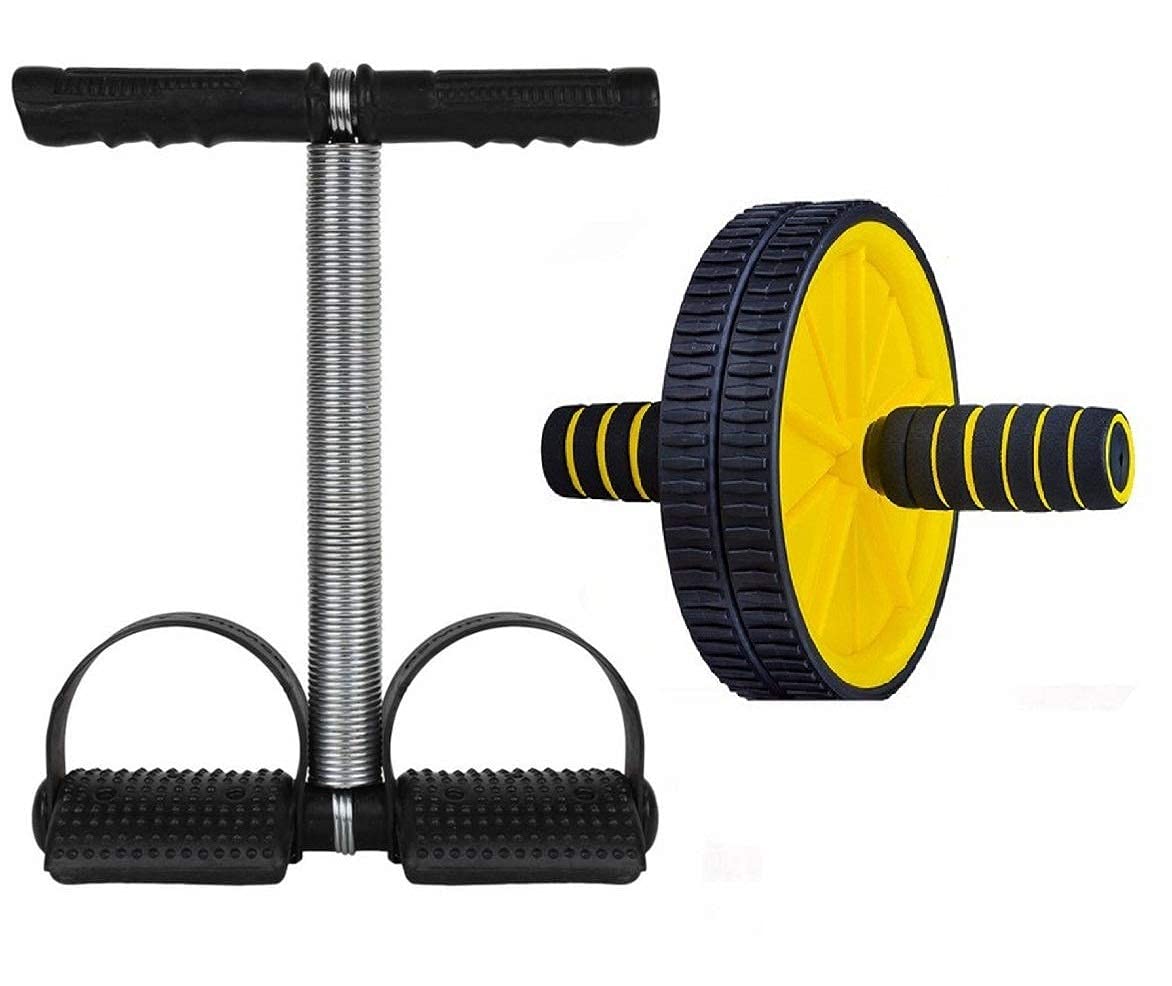 Eurofil Carbon Steel Double Spring Tummy Trimmer Abs Exerciser Fat Buster Waist Trimmer Bicep Exerciser, Fitness Equipment with Sweat Slim Belt for Men and Women Fitness (B09J1Q58SB) Amazon Price History, Amazon Price Tracker