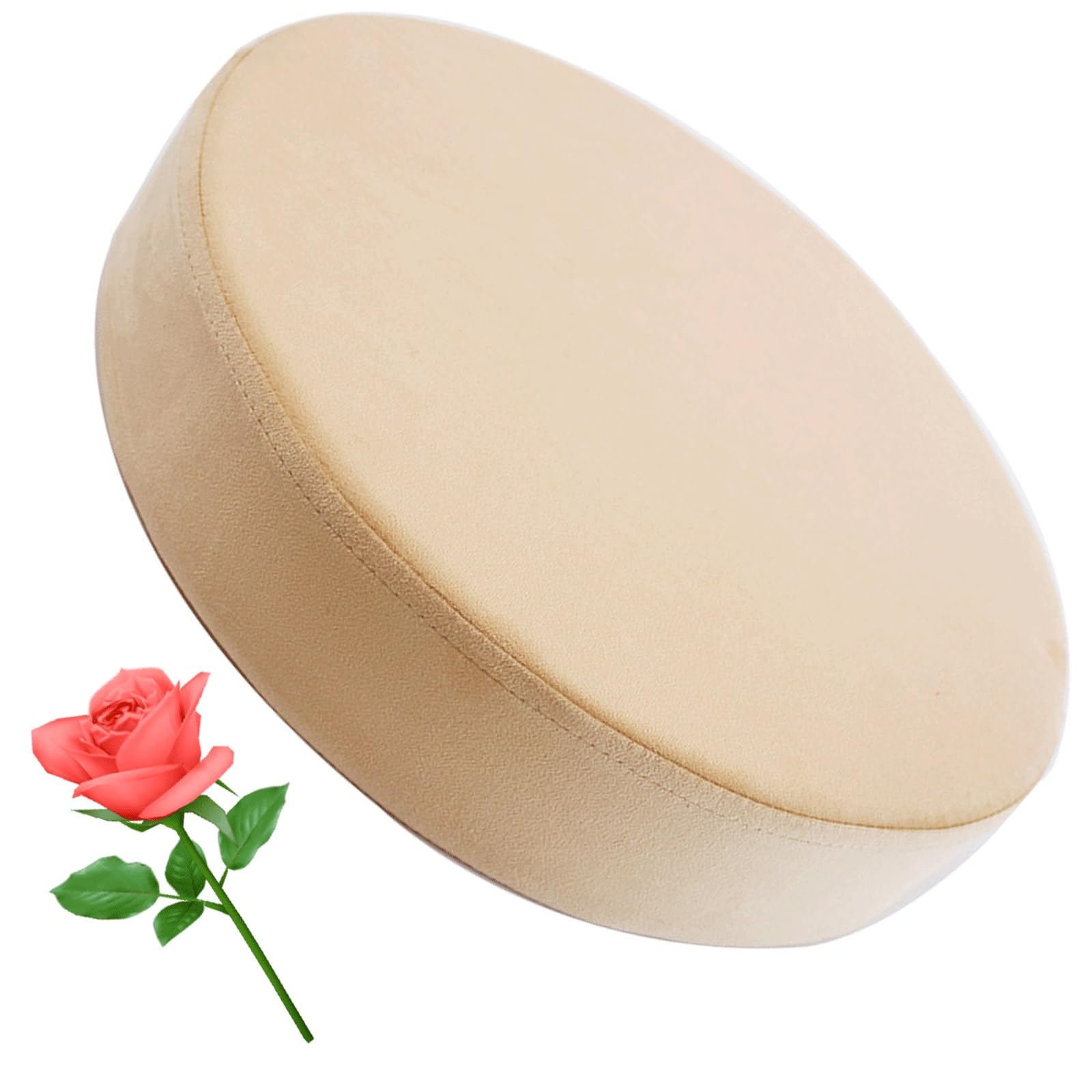 HYGPP 13/15/17/19 inch Round Seat Chair Stool Cushion Pad Foam Cushion Anti Slip Soft and Comfortable Office Round Cushion, Washable(A21,19x2in)
