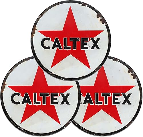 Miniatura 313 de Brotherhood Letrero de gas vintage de reproducción de letreros de metal vintage, letrero redondo de metal para garaje y hogar, 8 pulgadas de Nourse