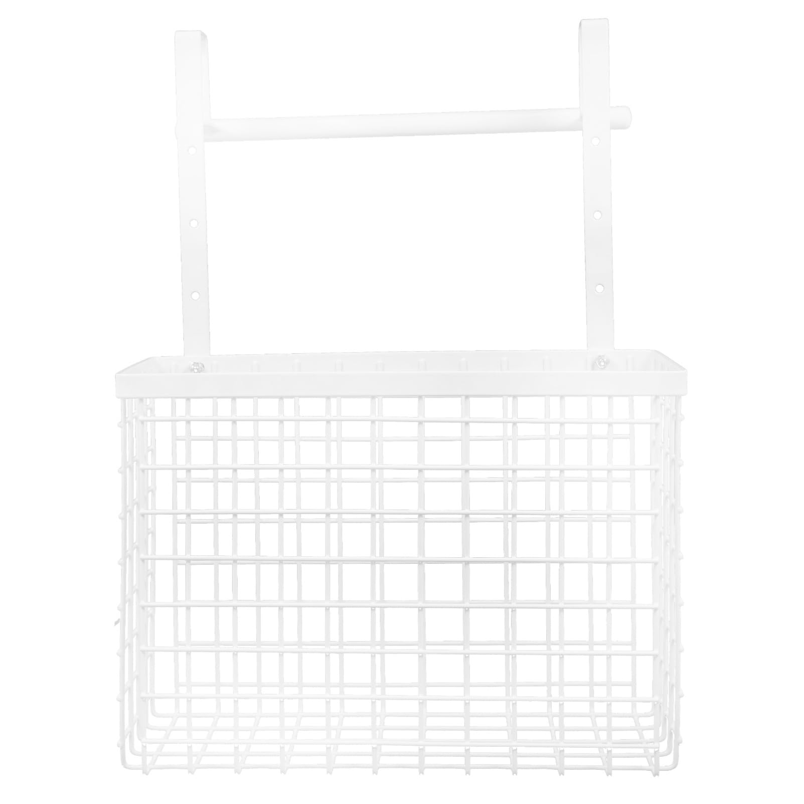 Zerodeko Over Cabinet Door Organizer with Towel Bar Kitchen Storage Basket Wire Cabinet Organizer Holder Wall Door Hanging Storage Basket for Kitchen Bathroom Pantry Storage