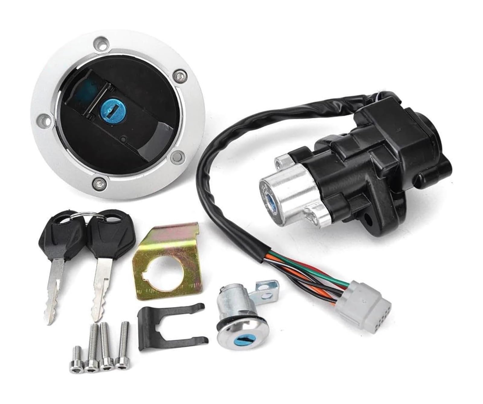 Cerradura De Encendido para Suzuki para DL650 para V Strom 2012-2016 37000-11861 Interruptor Arranque Cerradura Encendido Motocicleta Combustible Tanque Juego Llaves