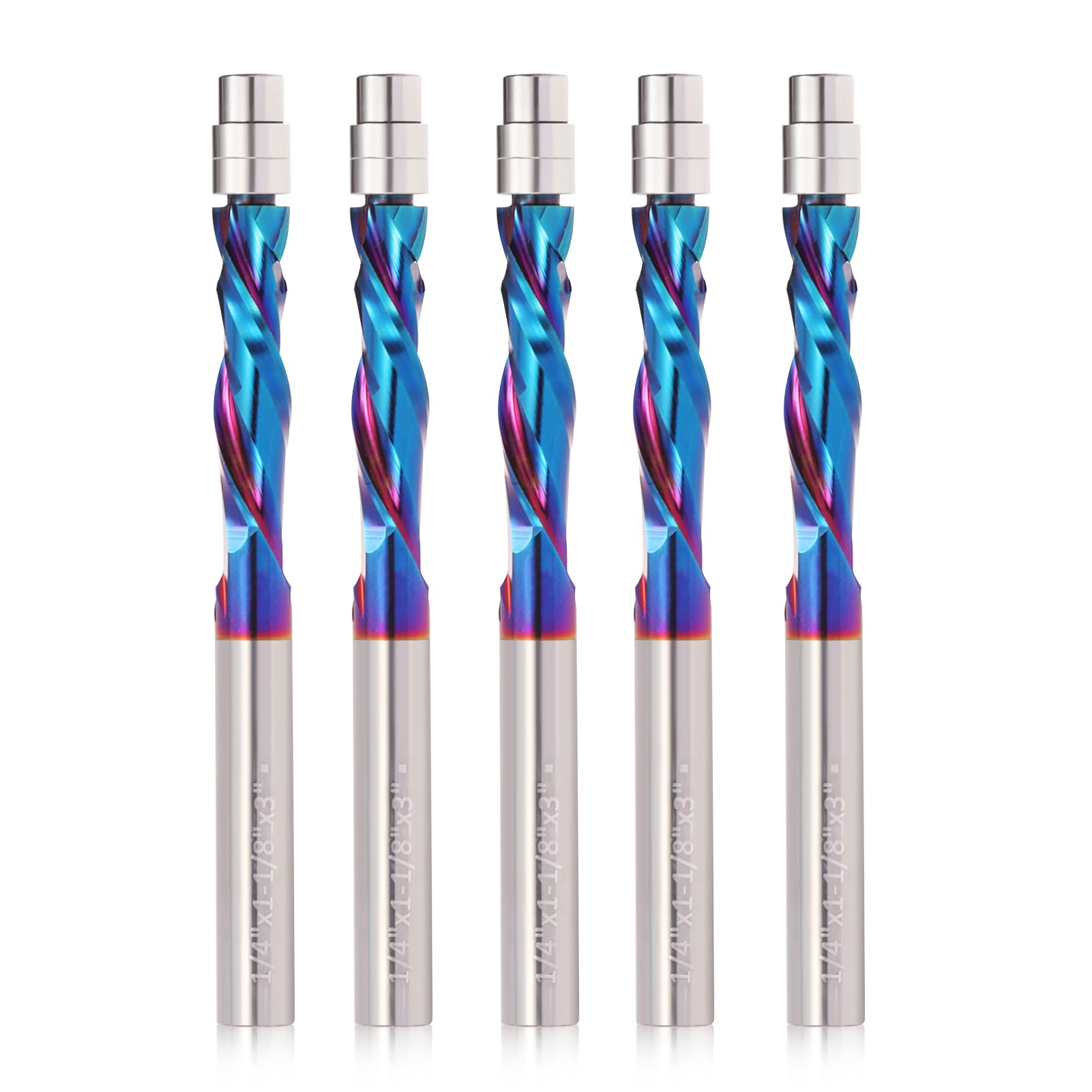 Compression Bit Cnc Router Buy Trvoxviq Up Down Cut Compression Spiral Flush Trim Router Bit, 1/4 ...