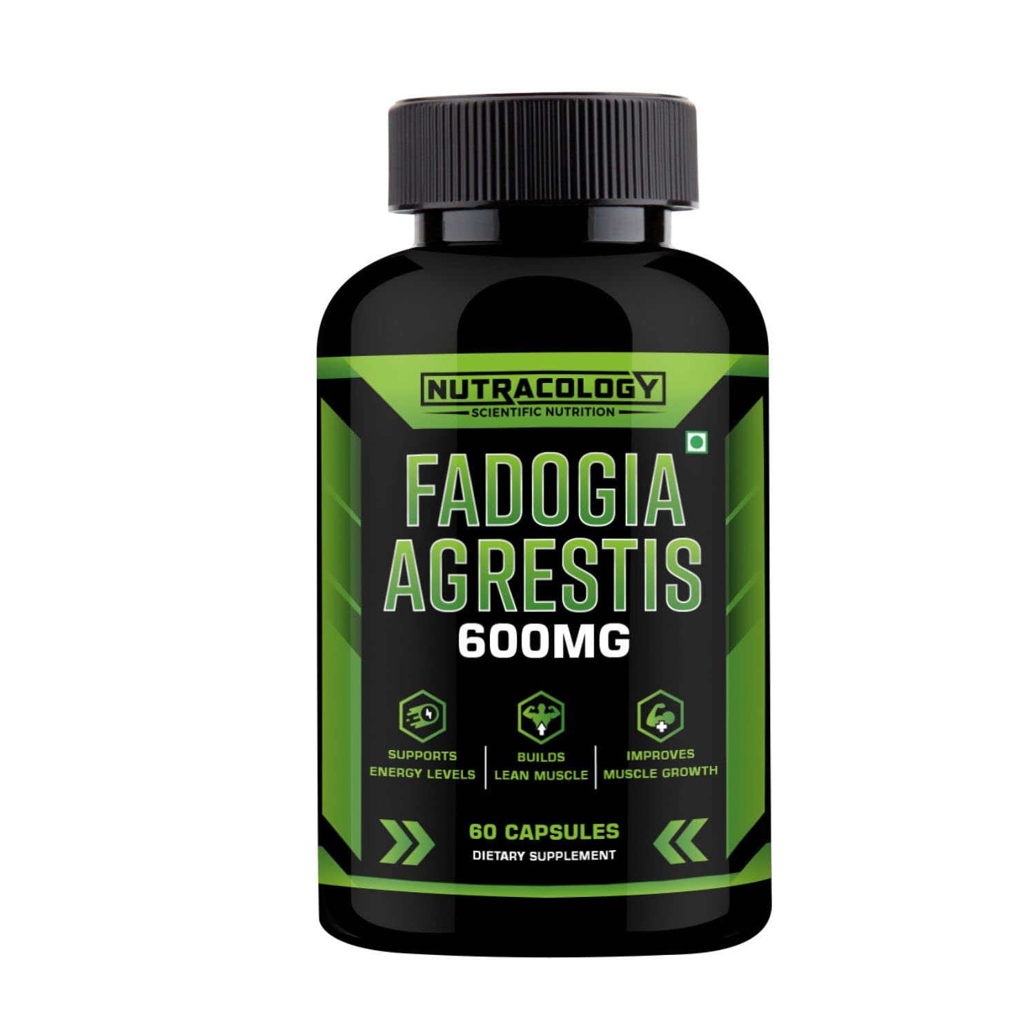 Nutracology Fadogia Agrestis Extract Capsule 600mg, Natural Testosterone Booster (60 Capsule)