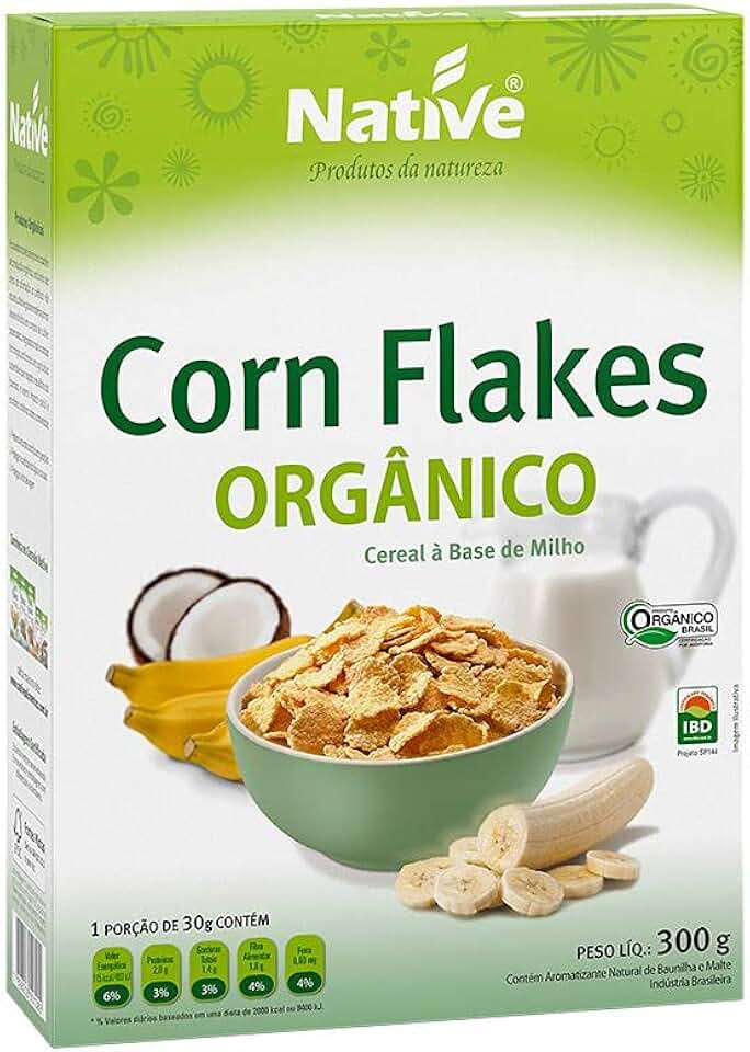 Corn Flakes Orgânico, Native, 300 g