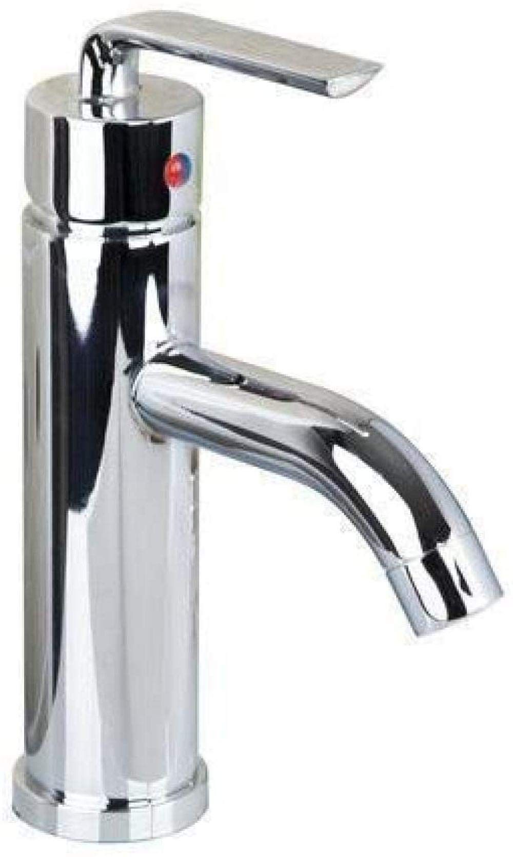 Robinet salle de bain cascade en laiton anti-éclaboussures chrome durable