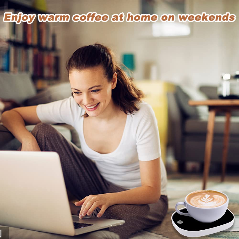 Calentador de Café Eléctrico, 3 Modos de Temperatura, Portátil para Oficina y Hogar