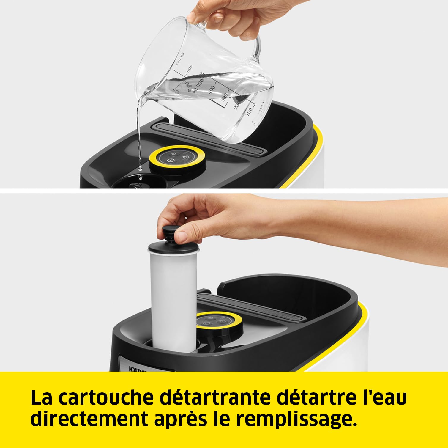 Kärcher Nettoyeur Vapeur SC 3 Deluxe, Pression Vapeur : 3,5 bar, Préchauffage : 30 s, Puissance : 1 900 W, Surface : 75 m², Réservoir : 1 l, avec Kit de Nettoyage de Sol, Buses et Brosse Ronde