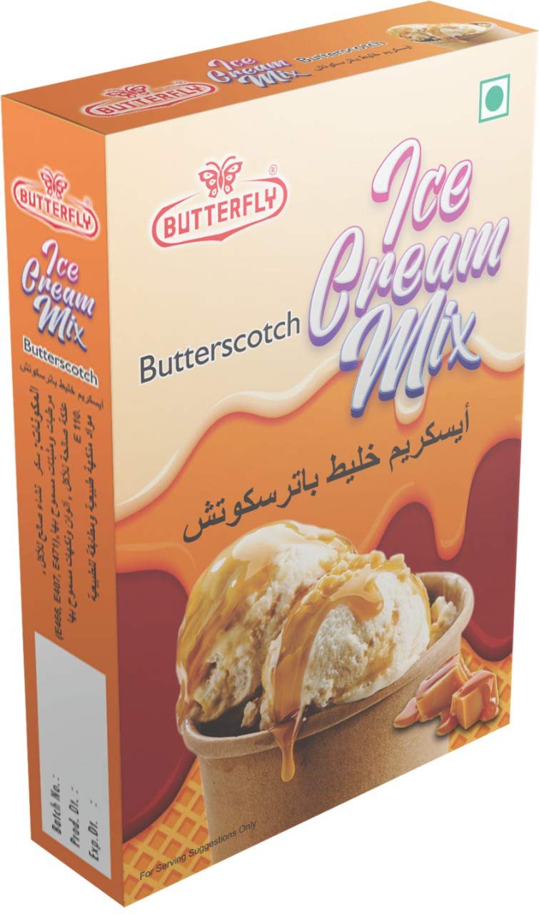 Butterfly Instant Ice cream Mix, 150 Grams (Butterscotch)