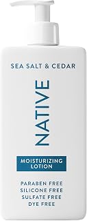 Native Sea Salt & Cedar Body Lotion | Plant-Based Moisturizers, Vegan, Dermatologist Tested for Dry Skin Relief, 16.5 fl oz