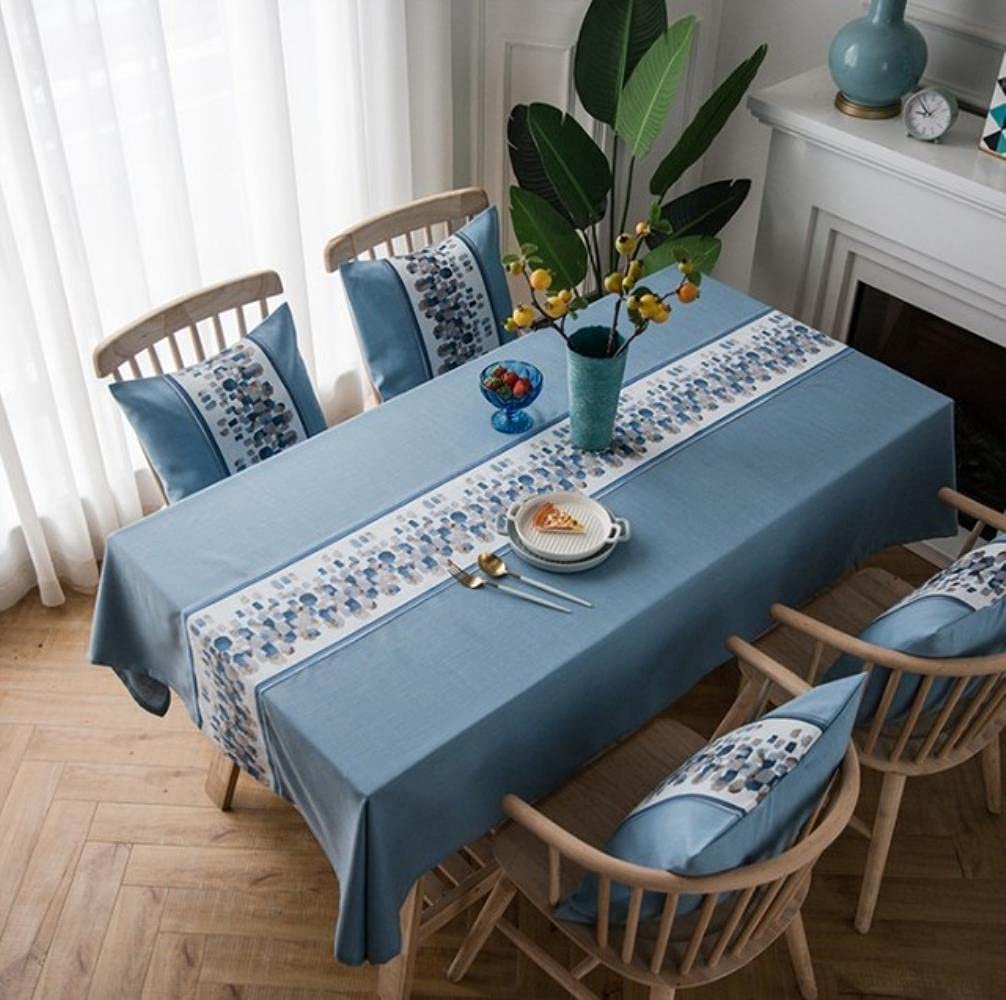 Fiore del ricamo Tovaglia di lino Decorativa Con Nappa Impermeabile Oilproof Addensare Rettangolare Wedding Dining Tea Table Cloth