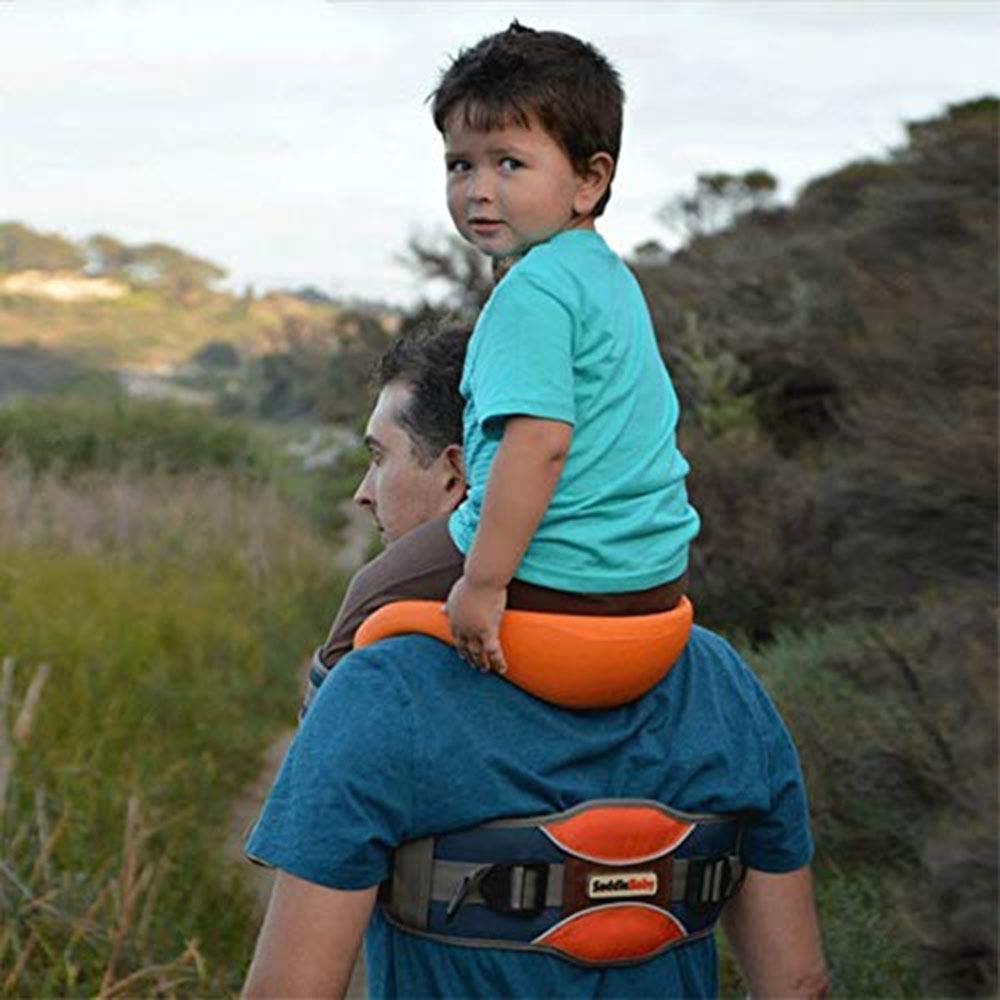 Sillín De Asiento Portador De Hombros con Correas De Tobillo Accesorios Acogedores Y Protección De Seguridad En Toda Dirección para Niños para Senderos De Senderismo, Camping, Viajes De Fitness